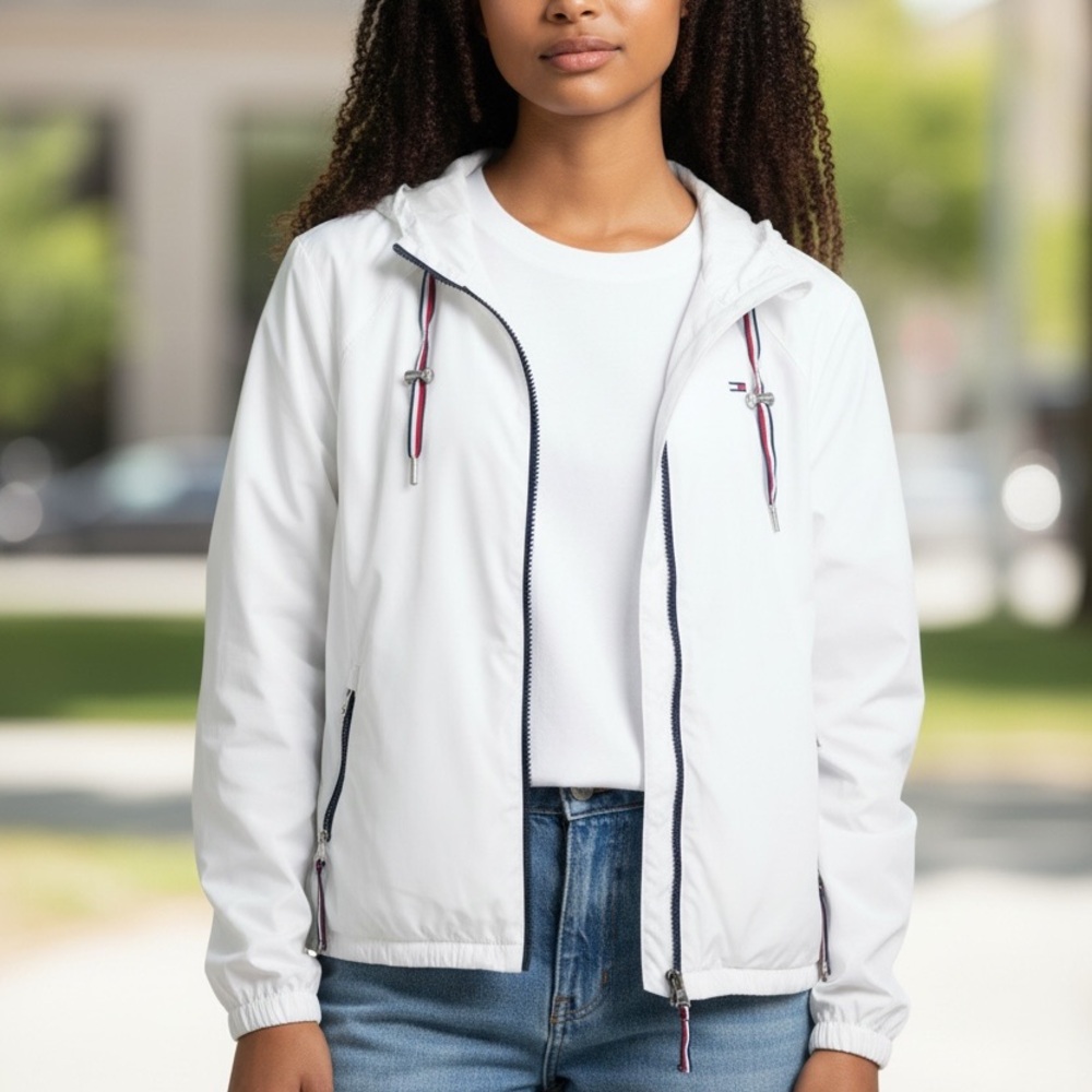 Tommy Hilfiger White Utility Jacket